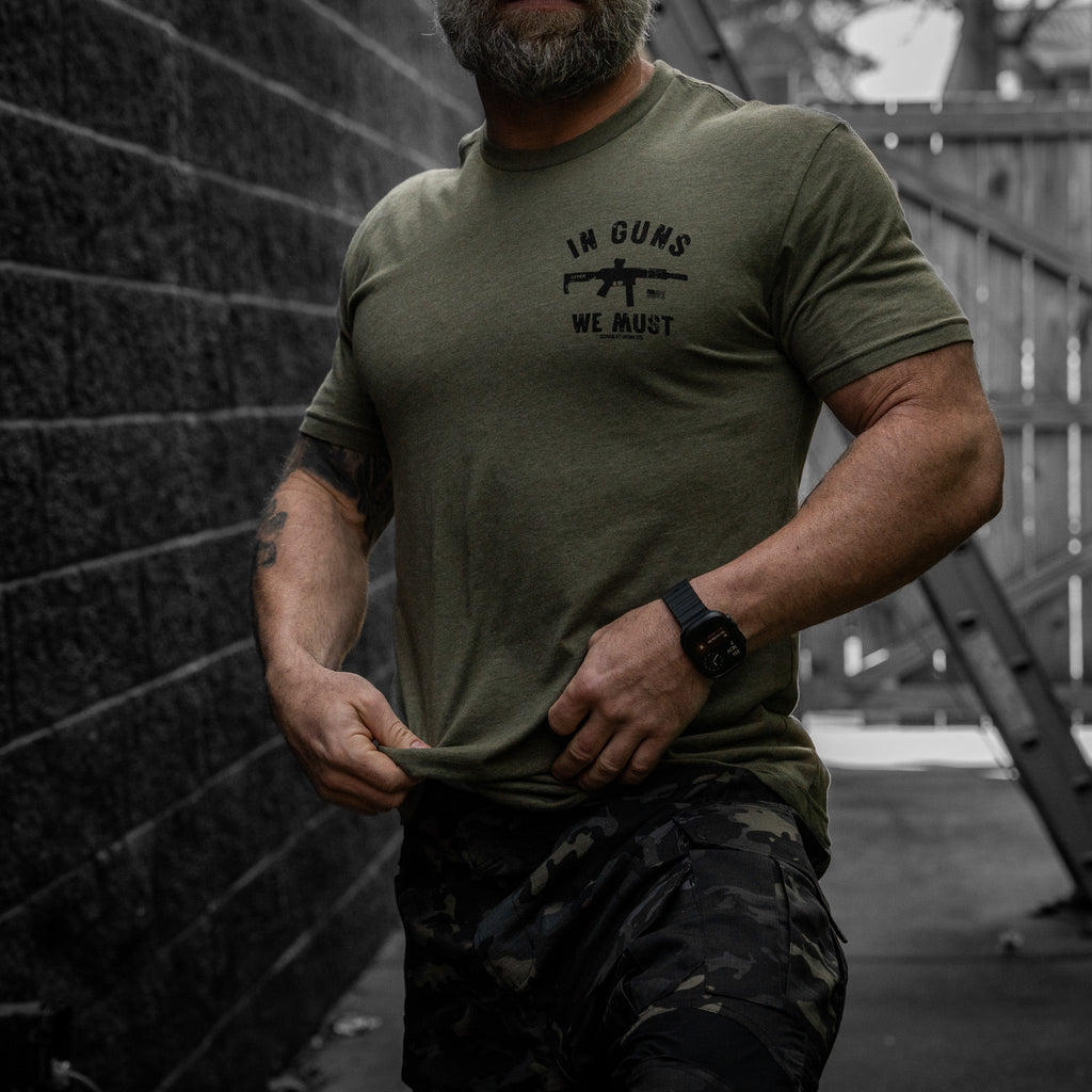 In Guns We Must Men's T-Shirt