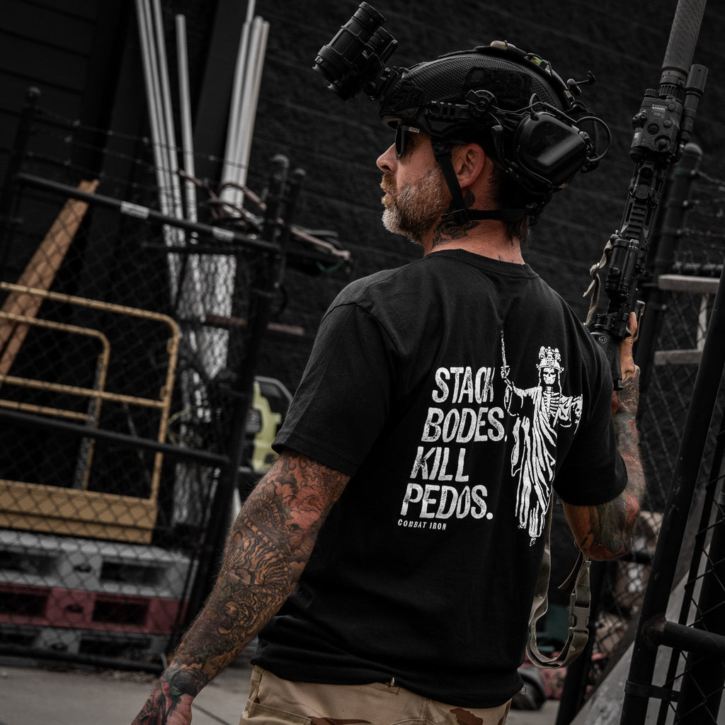 Stack Bodies. Kill Pedos. Men's T-Shirt
