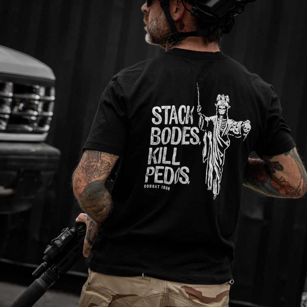 Stack Bodies. Kill Pedos. Men's T-Shirt