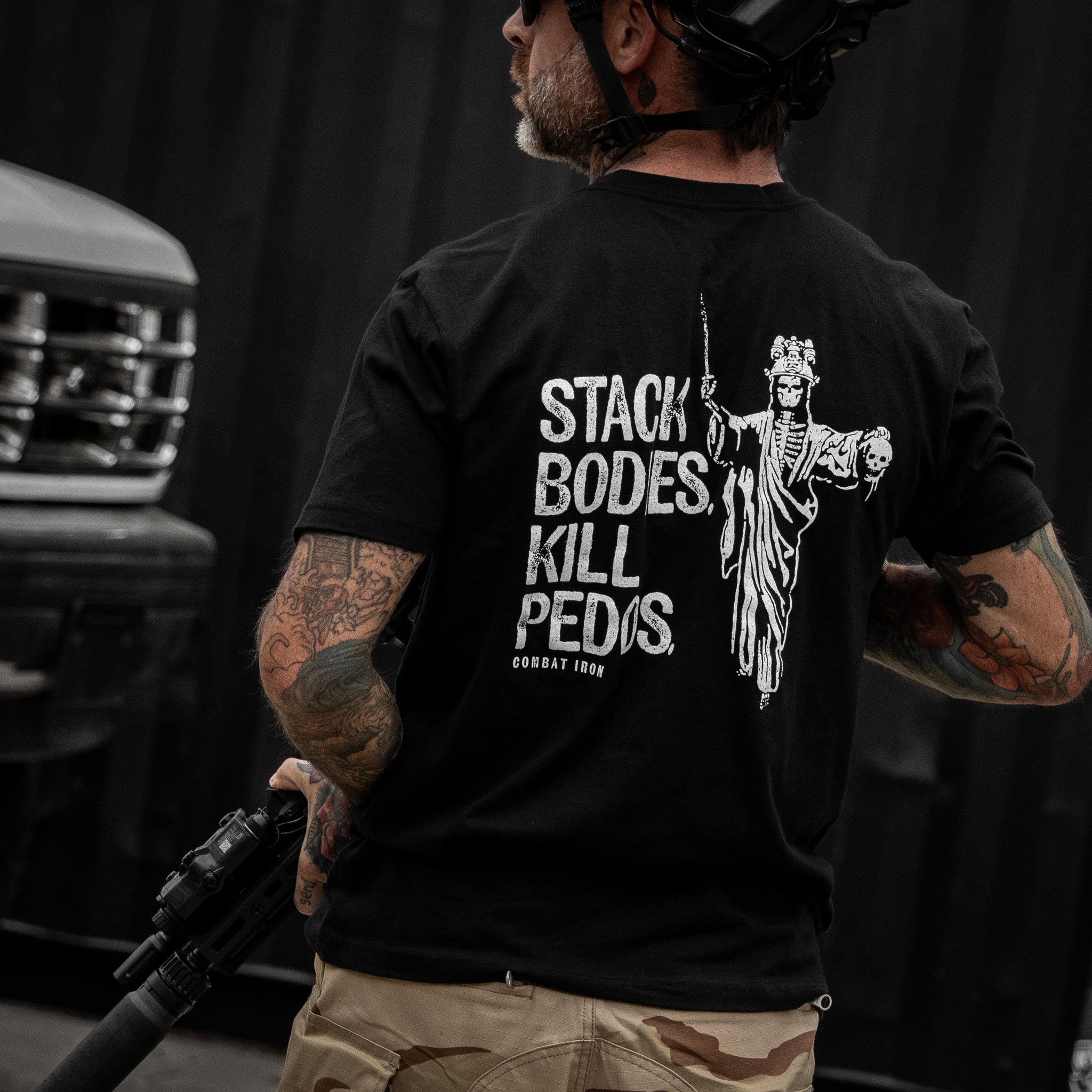 Stack Bodies. Kill Pedos. Men's T-Shirt