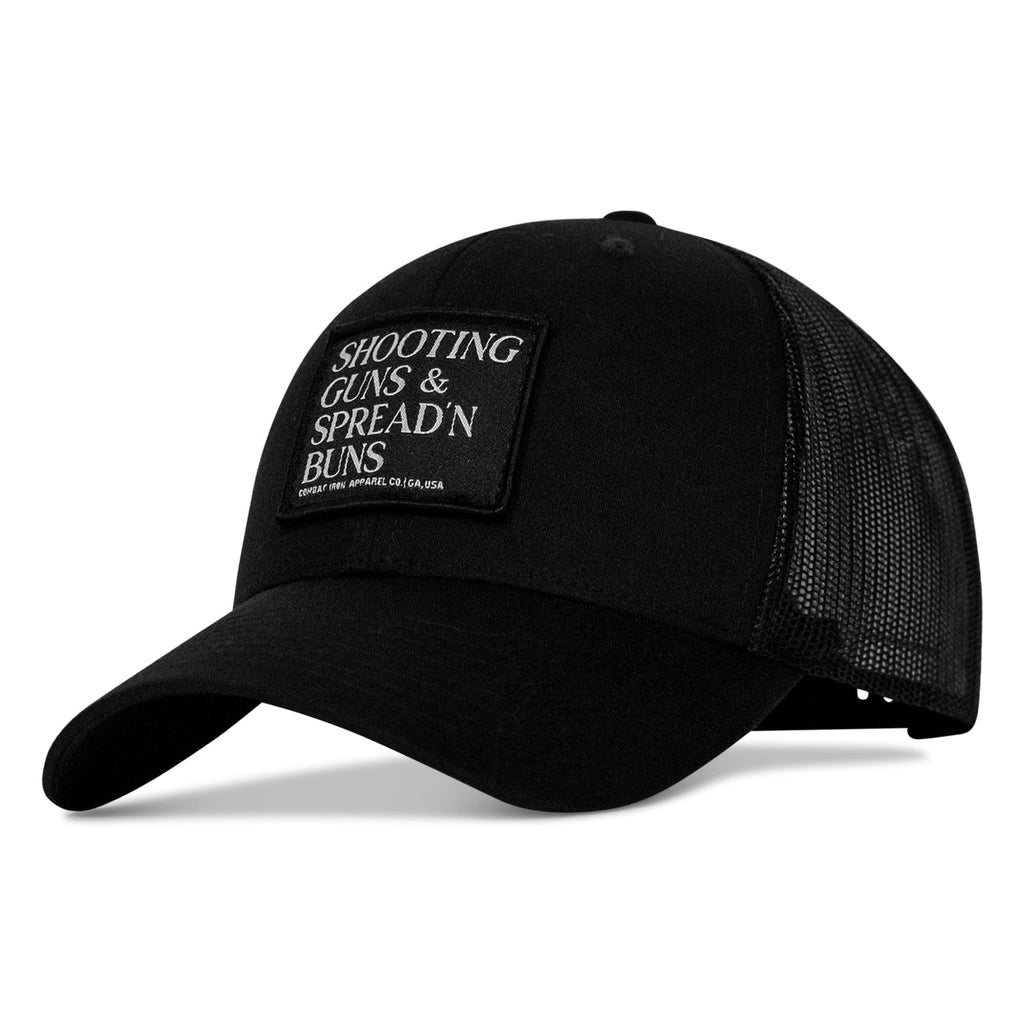 Shooting Guns & Spread'n Buns Patch Snapback Hat