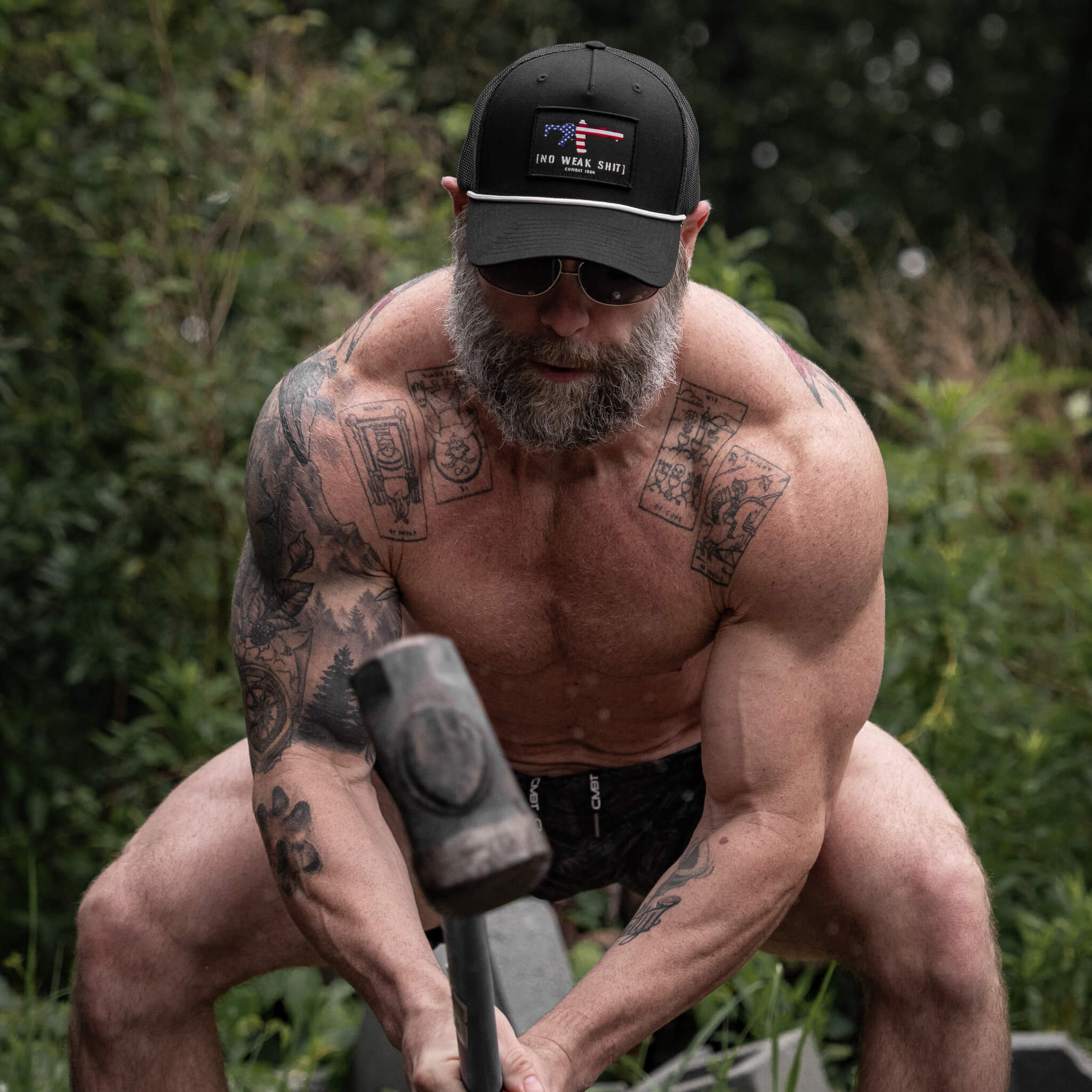 No Weak Shit Patch Rope Snapback Hat