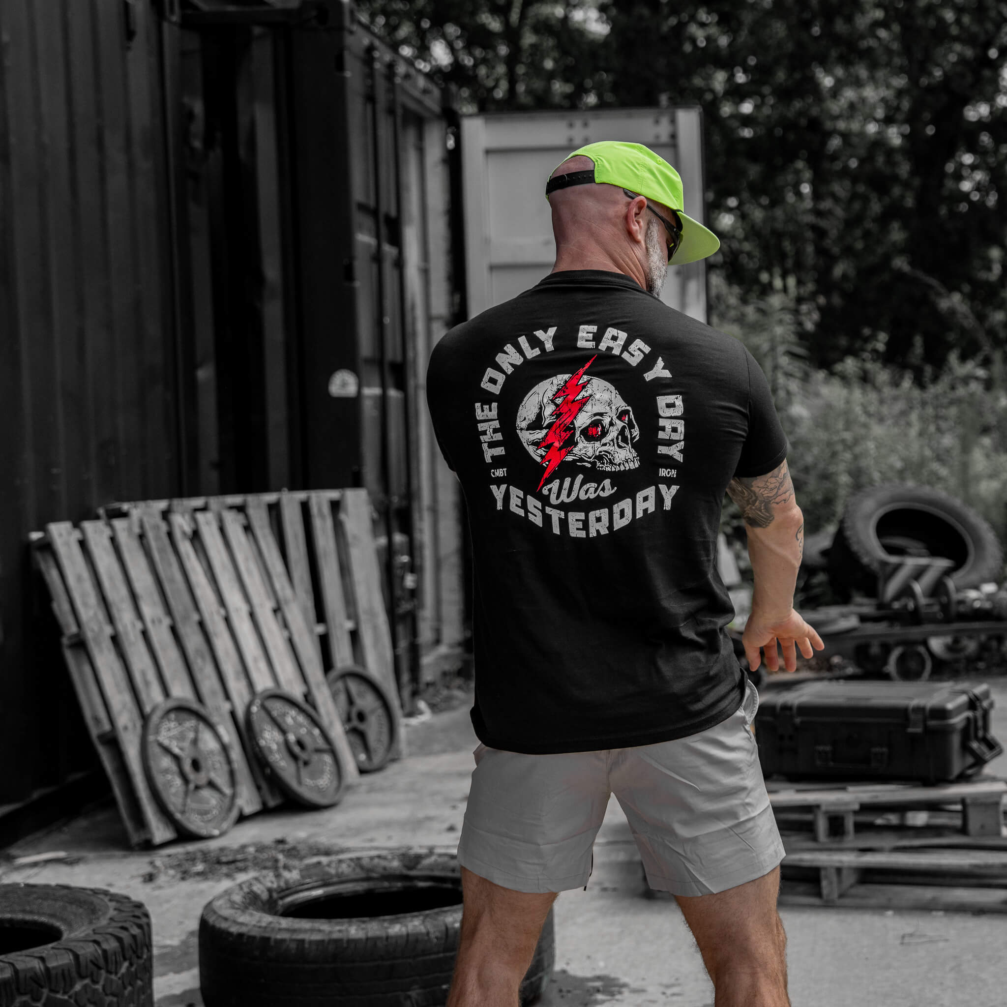 Only Easy Day Was Yesterday Skull Men's T-Shirt