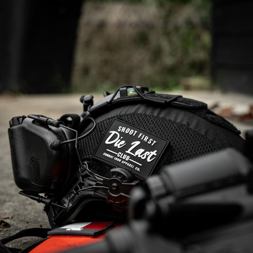 Shoot First Die Last Club PVC Patch