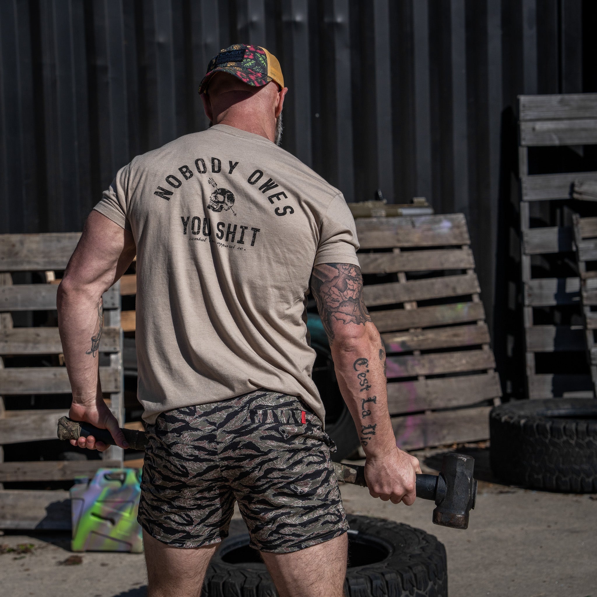 Nobody Owes You Shit Skull Men's T-Shirt
