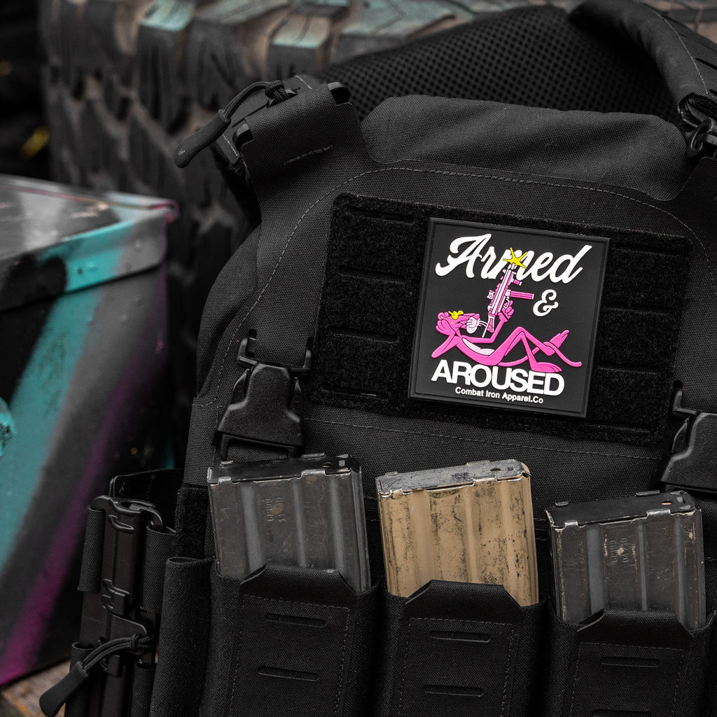 Armed & Aroused PVC Patch
