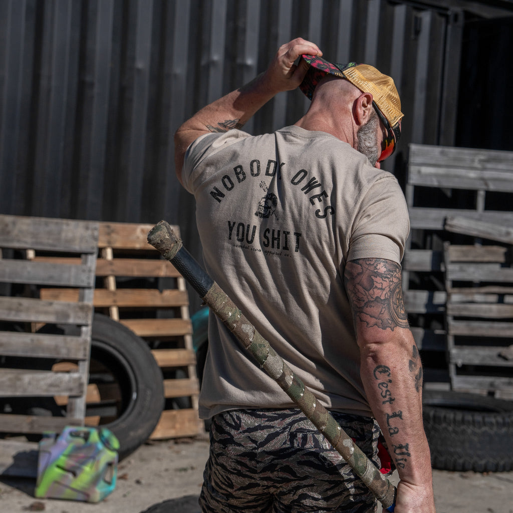 Nobody Owes You Shit Skull Men's T-Shirt