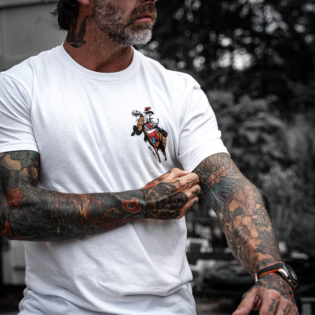 Ride 'Em Raw - Saddles Are For Sissy's Men's T-Shirt
