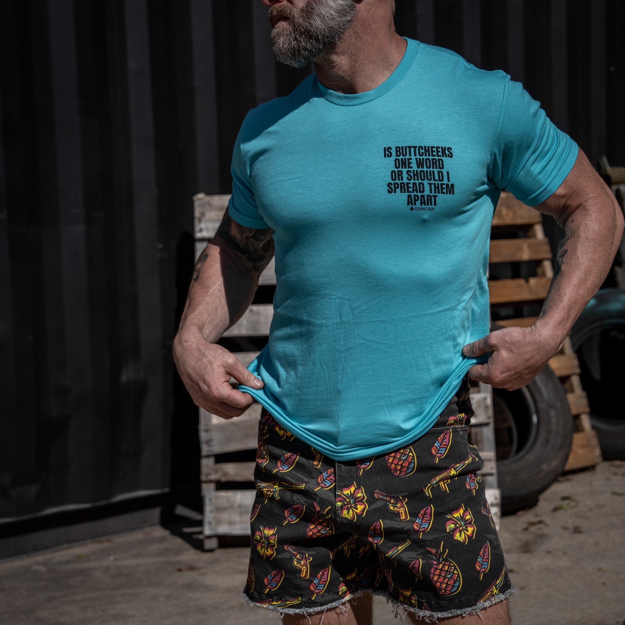 Is Buttcheeks One Word Or Should I Spread Them Apart Men's T-Shirt