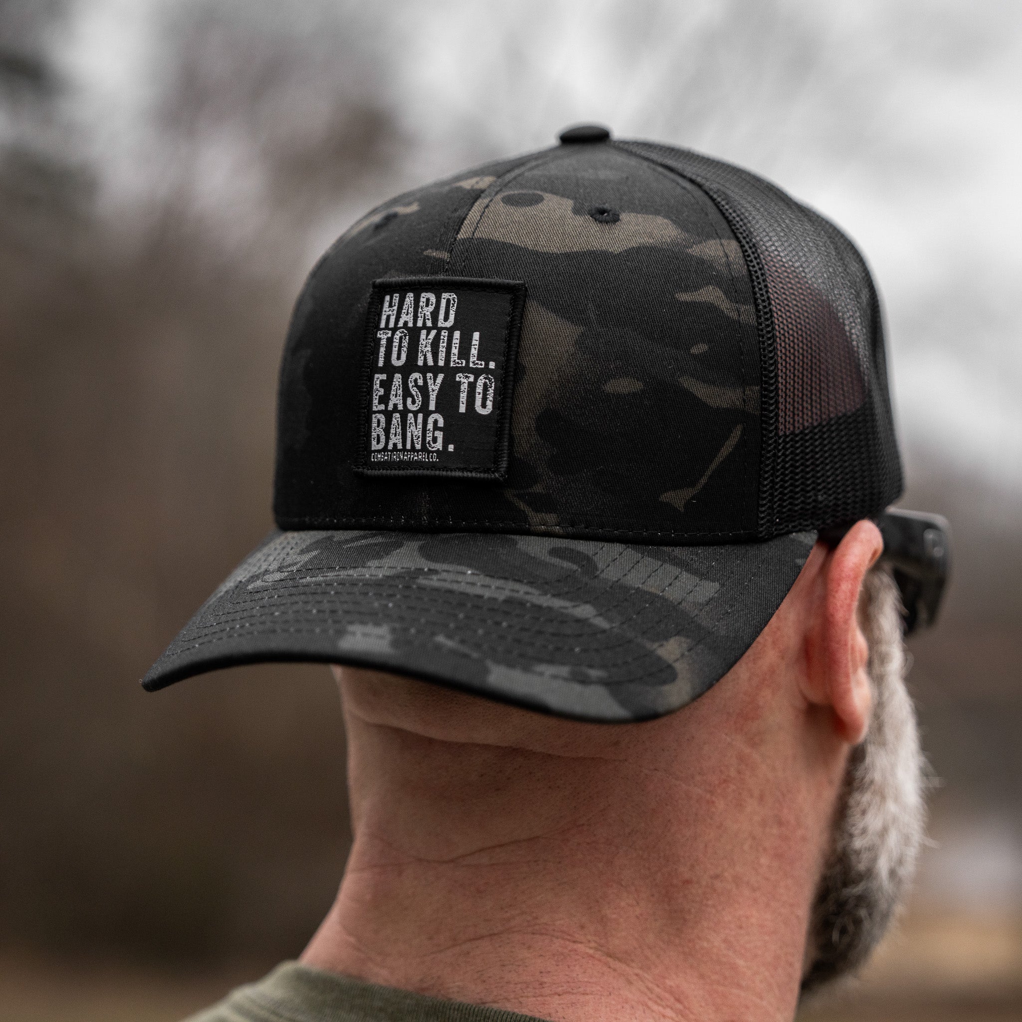 Hard to Kill. Easy to Bang. Patch Snapback Hat