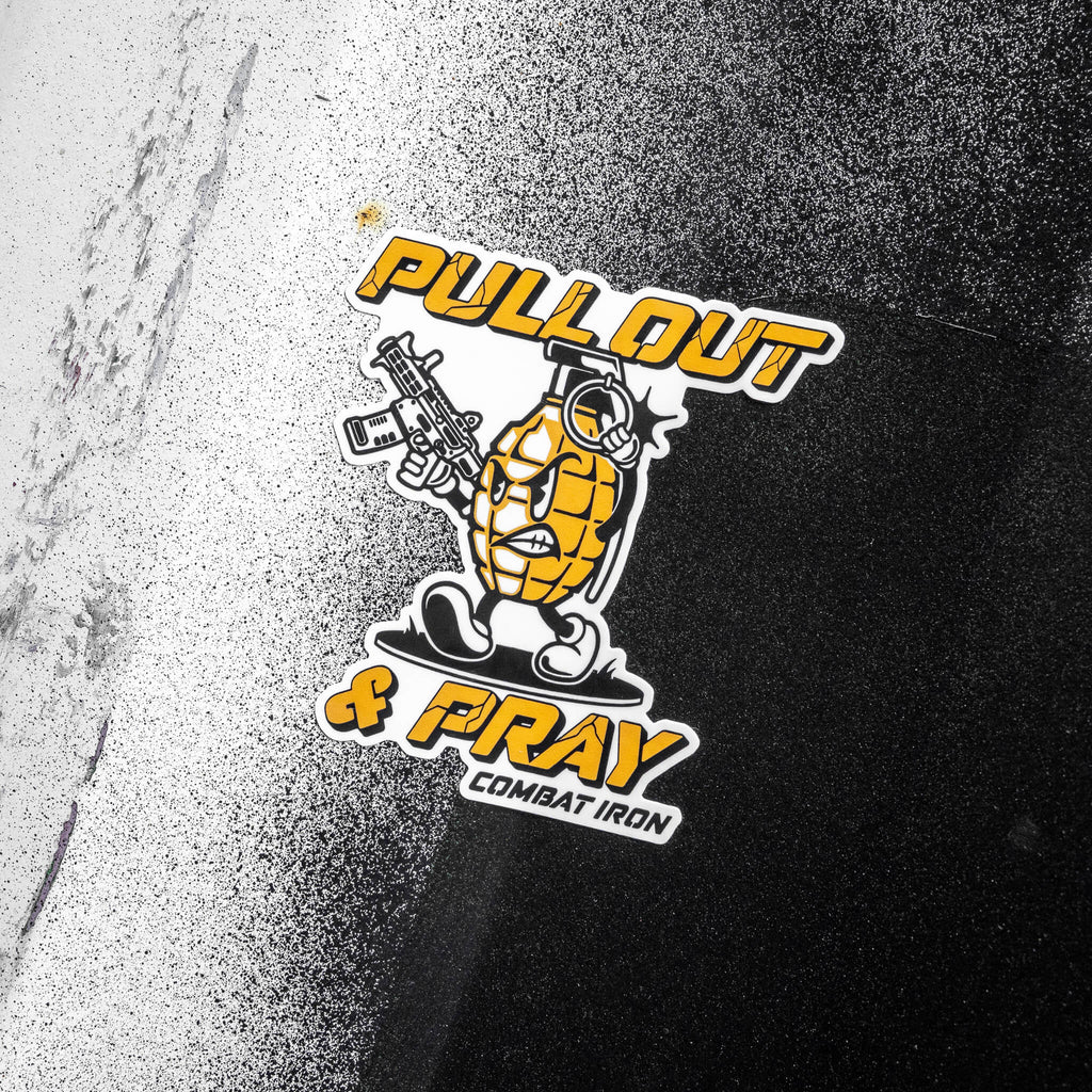 Pull Out & Pray Grenade Decal