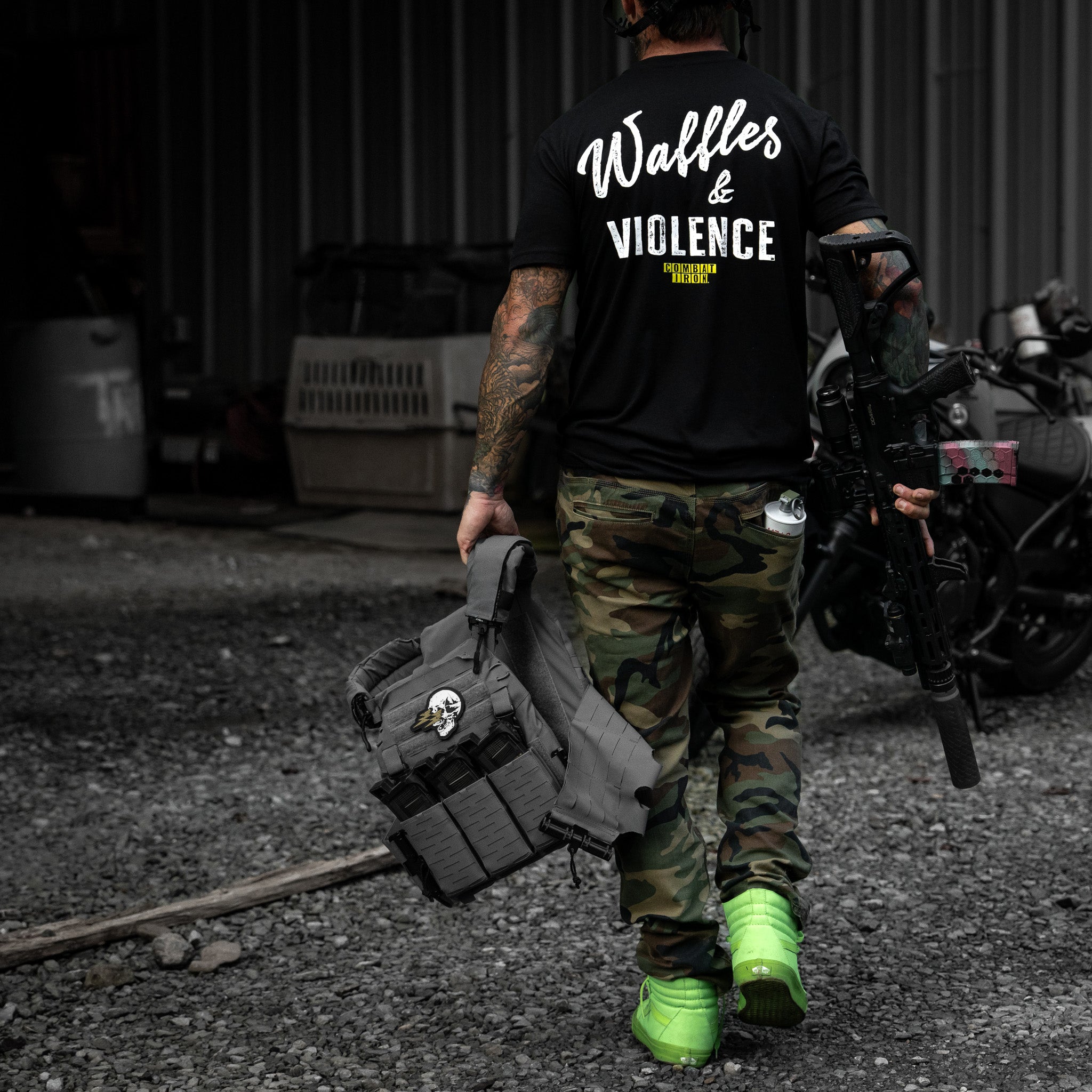 Waffles & Violence Men's T-Shirt