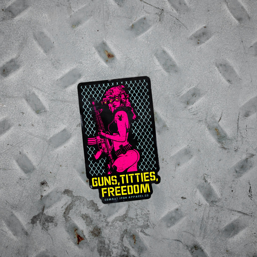 Guns, Titties & Freedom Decal