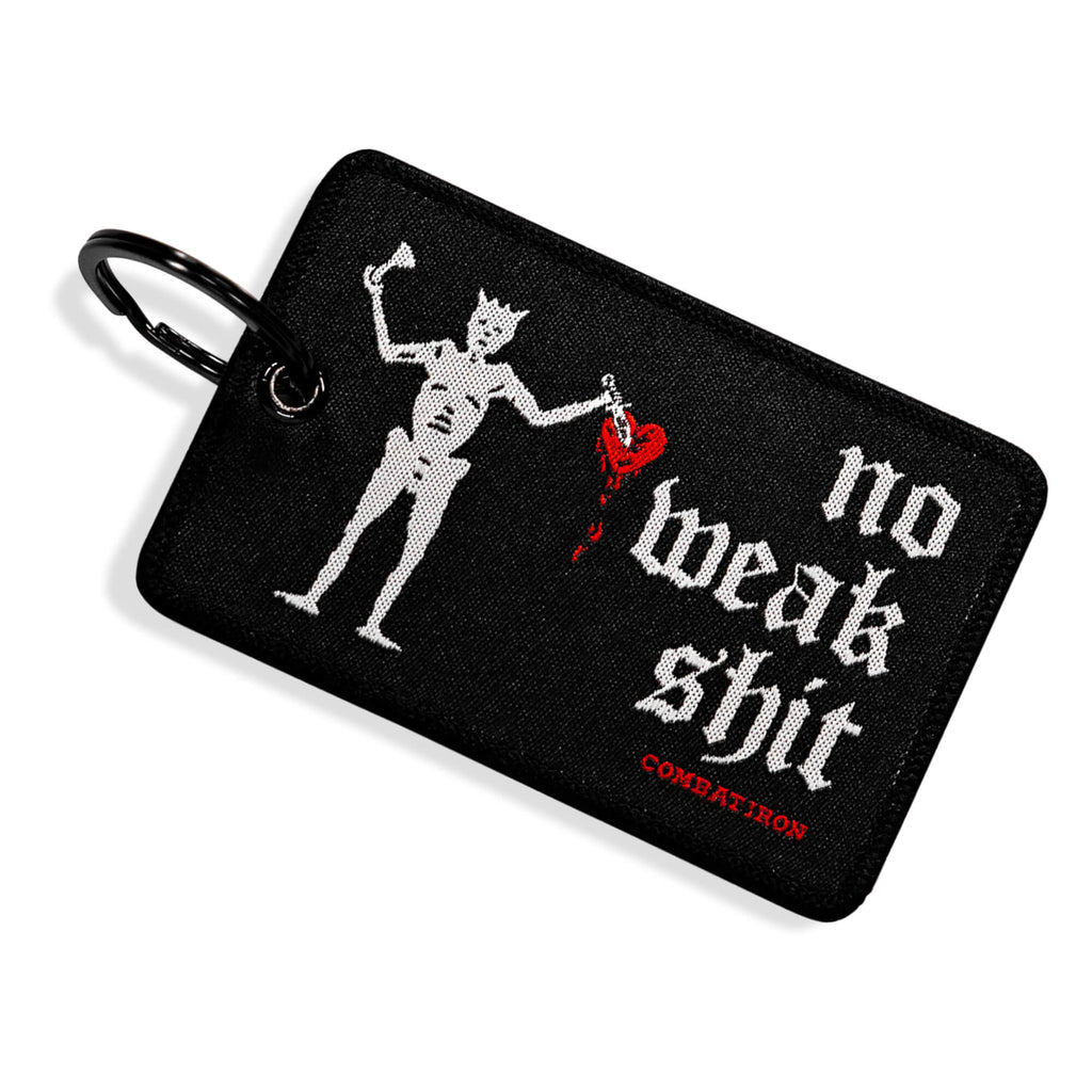 No Weak Shit Patch Keychain
