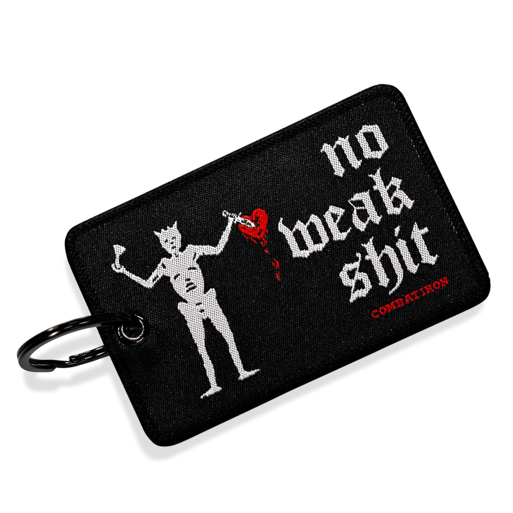 No Weak Shit Patch Keychain