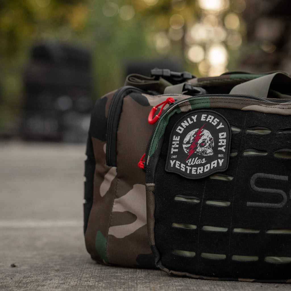 The Only Easy Day Was Yesterday Velcro Patch