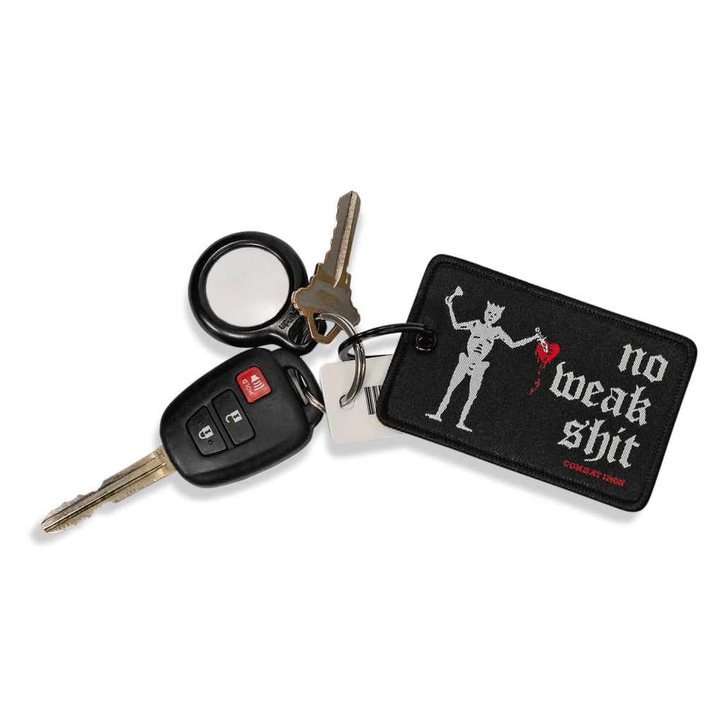 No Weak Shit Patch Keychain