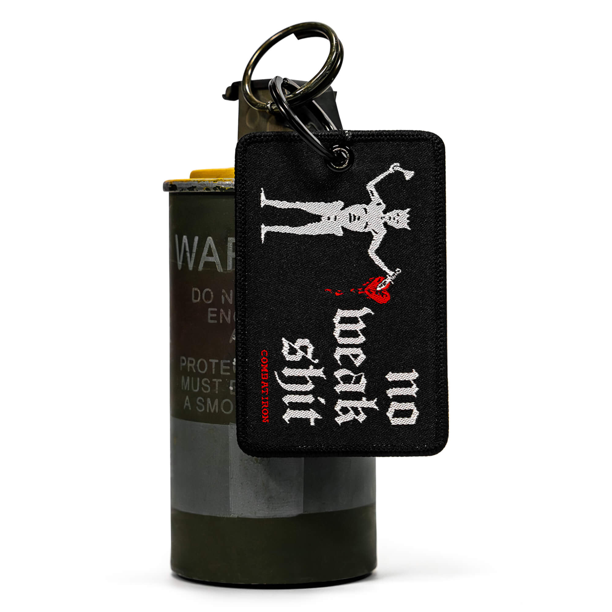 No Weak Shit Patch Keychain