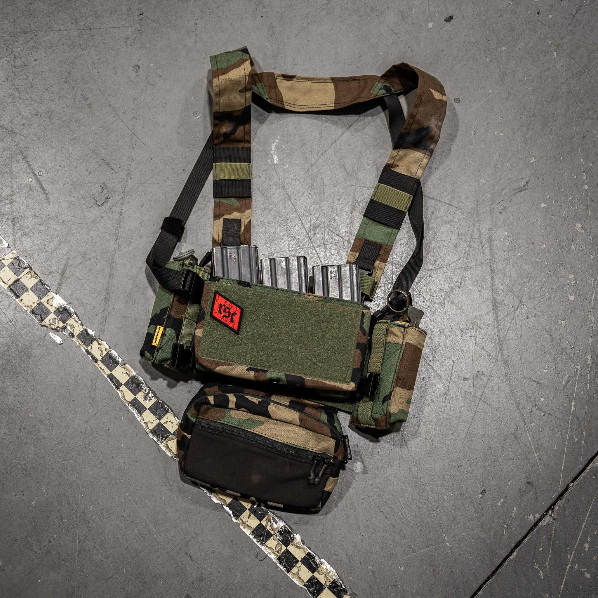 RSC Classic Red Diamond Velcro Patch