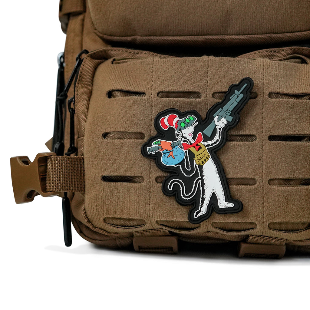 Cat with a Gat Pvc Patch