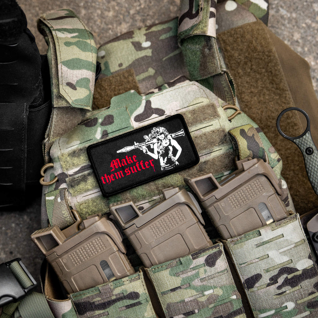 Make Them Suffer Embroidered Velcro Patch