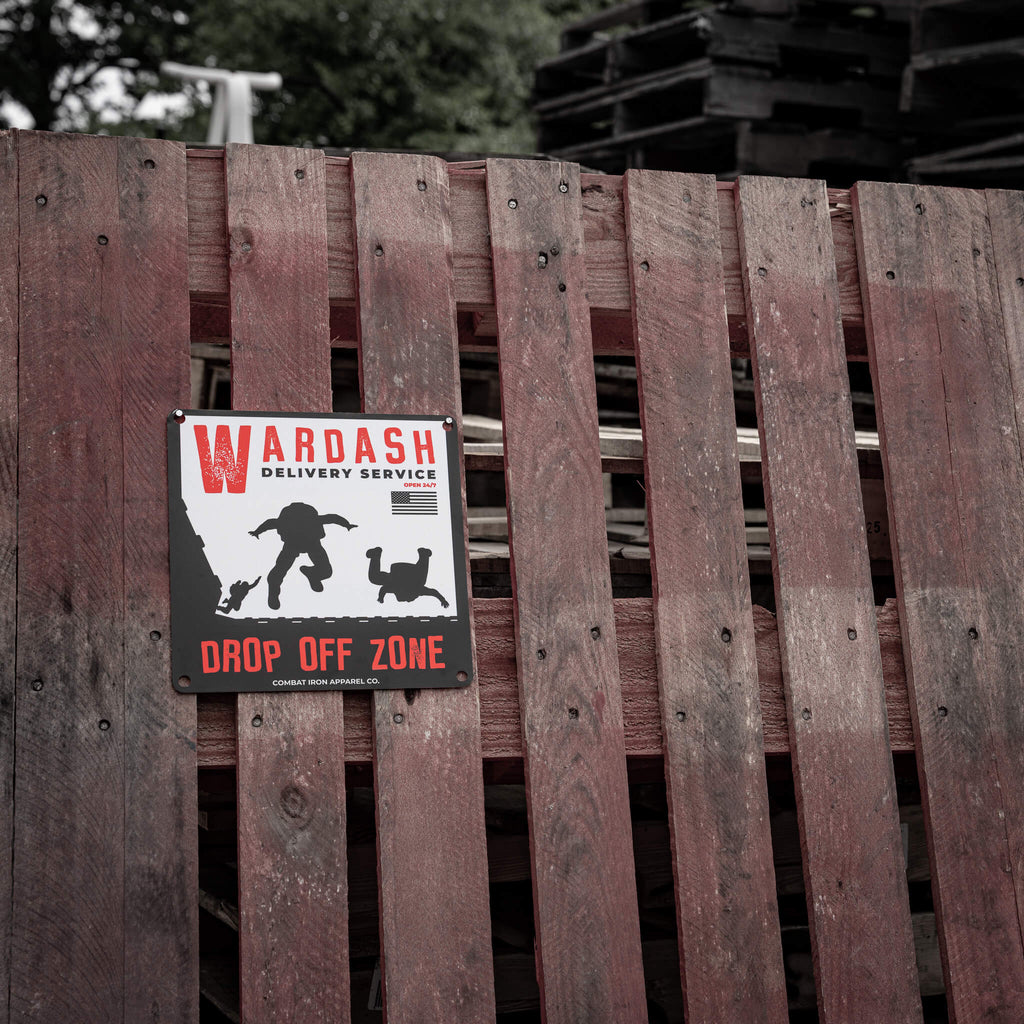 Wardash Delivery Wall Mounting Metal Sign
