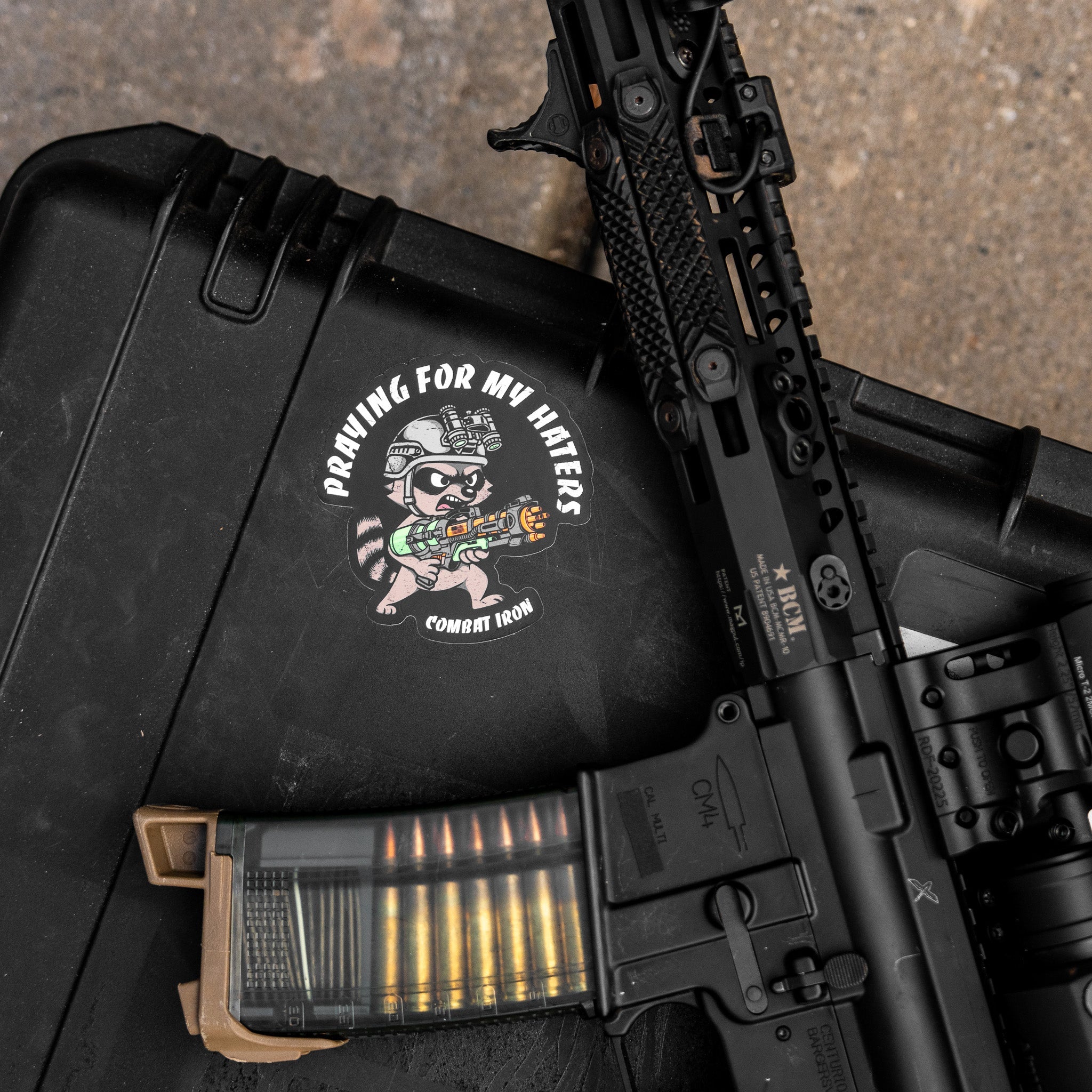 Prayin' for my haters Racoon Decal