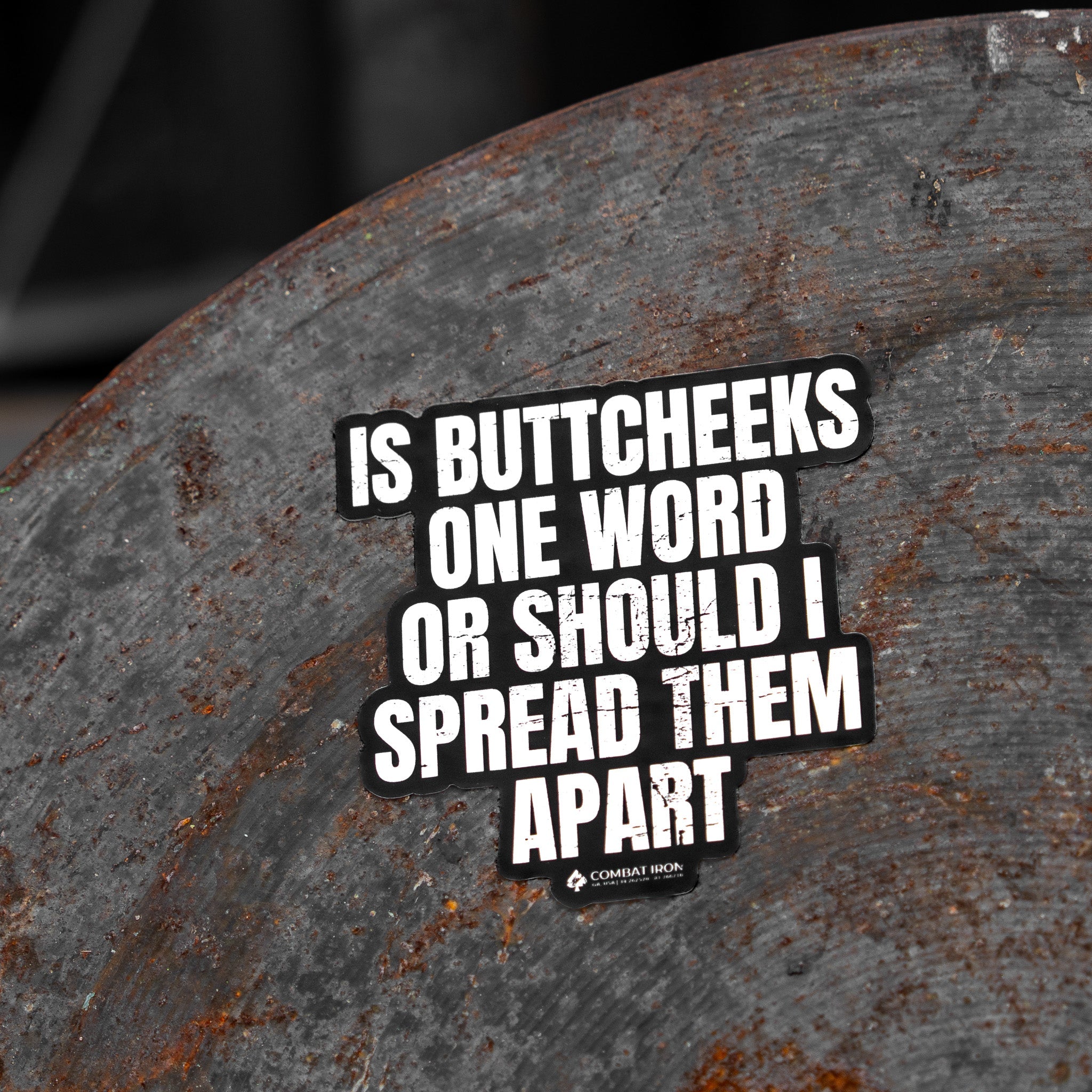 Is Buttcheeks One Word Or Should I Spread Them Apart Decal