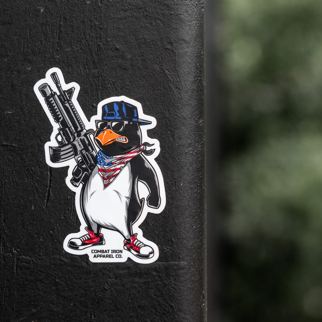 Patriotic Penguin Decal