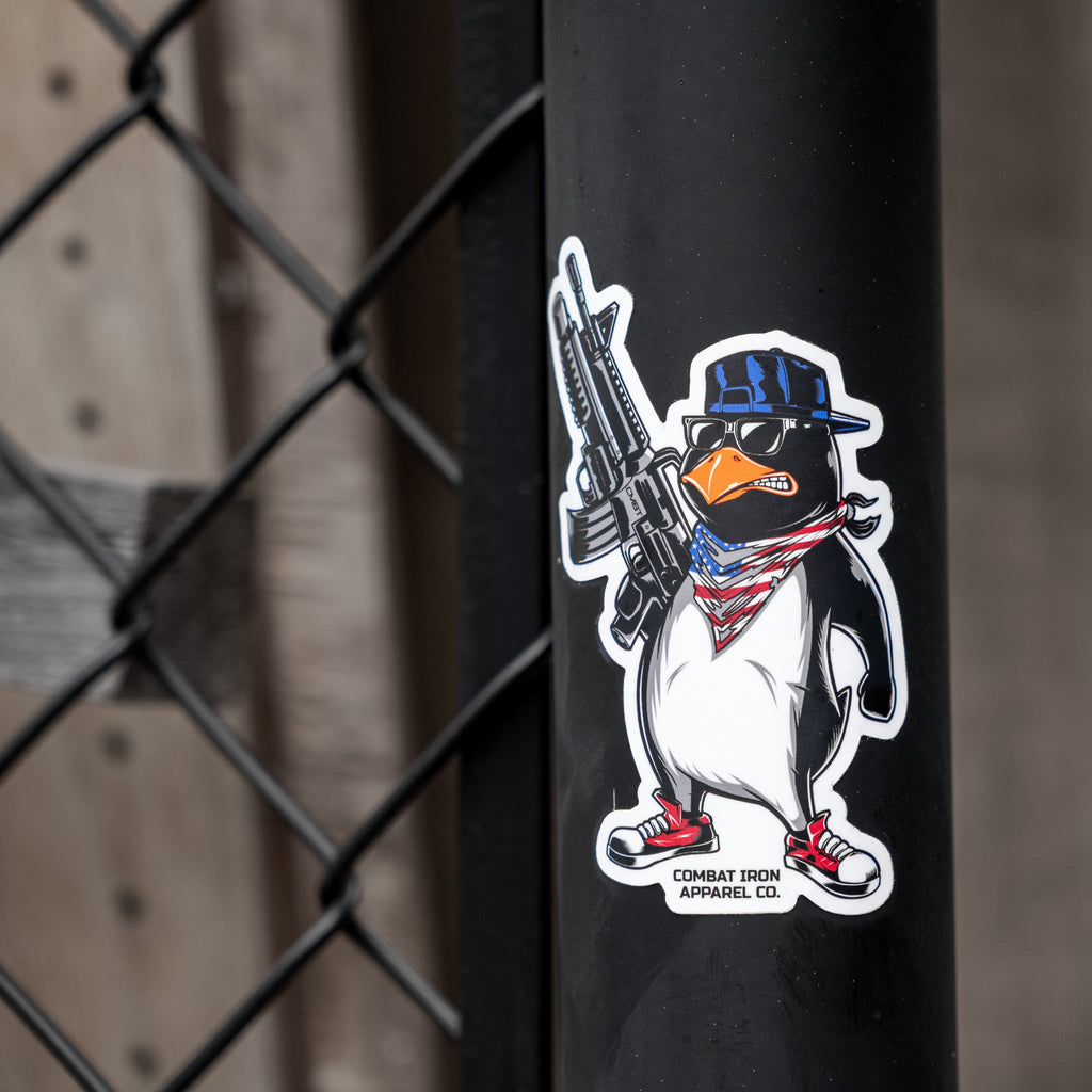Patriotic Penguin Decal