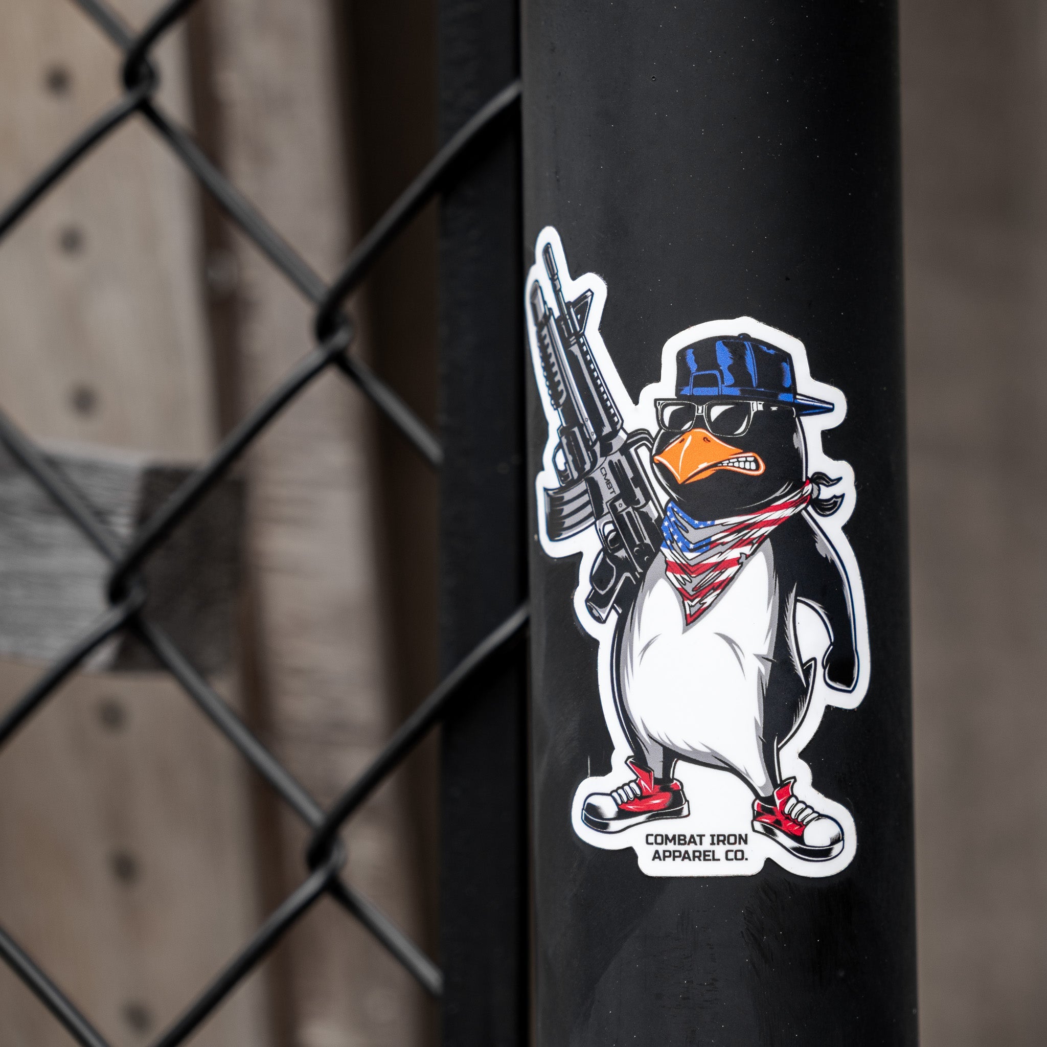 Patriotic Penguin Decal