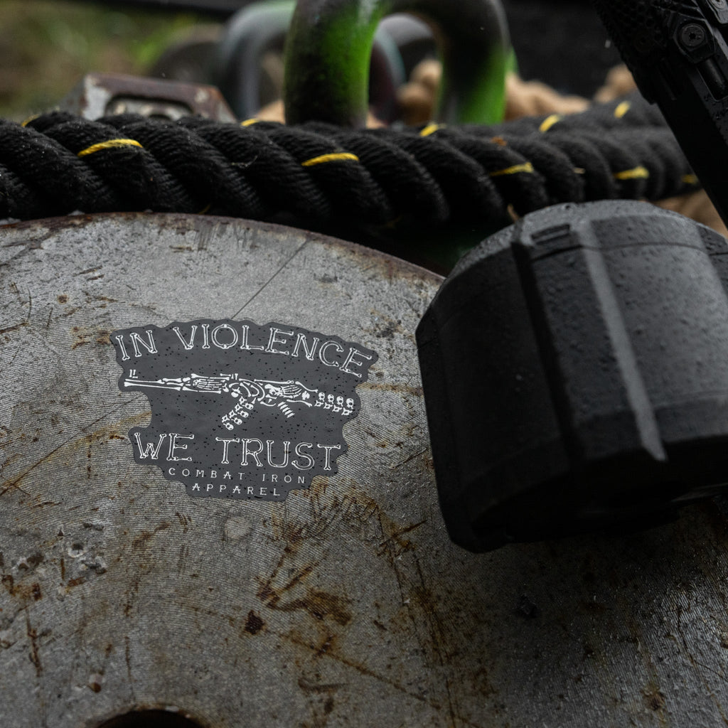 In Violence We Trust AK Decal