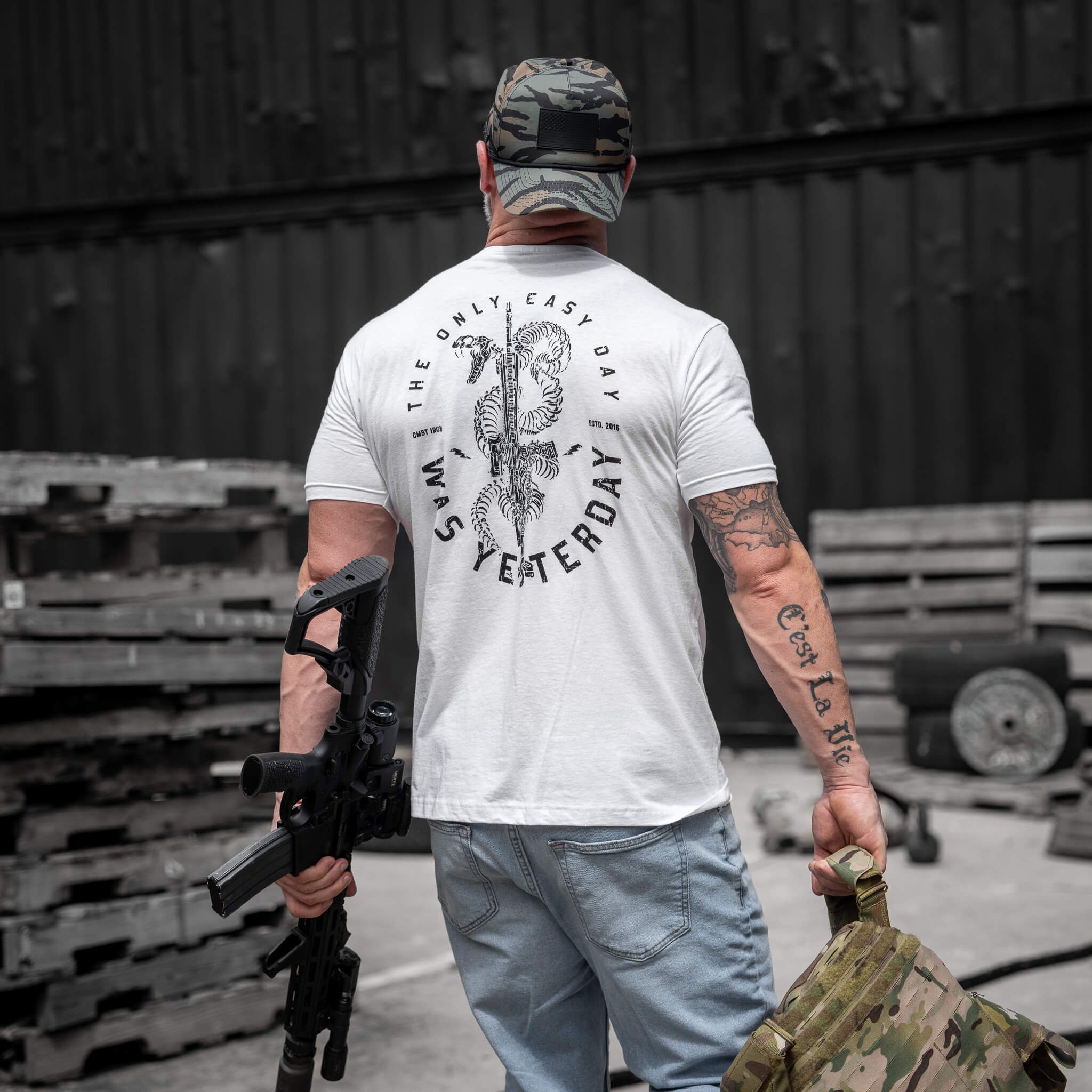 Only Easy Day Was Yesterday Rifle Men's T-Shirt