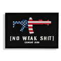 No Weak Shit American Flag Rifle PVC Patch