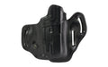 DeSantis Gunhide Vengeance Scabbard |  #201 |  Light Bearing OWB Holster |  Leather |  Right Hand |  Black |  Fits Glock 19/23/32/45/19X/19 GEN 5 with Streamlight TLR-7A
