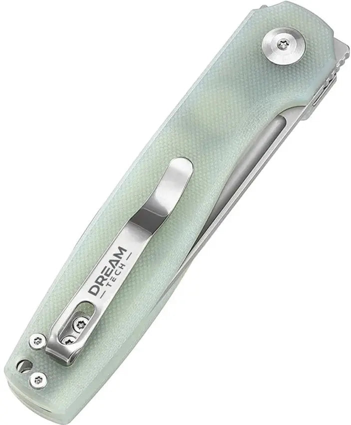 Dreamtech Jade Button Lock D2 Tanto Folding Knife