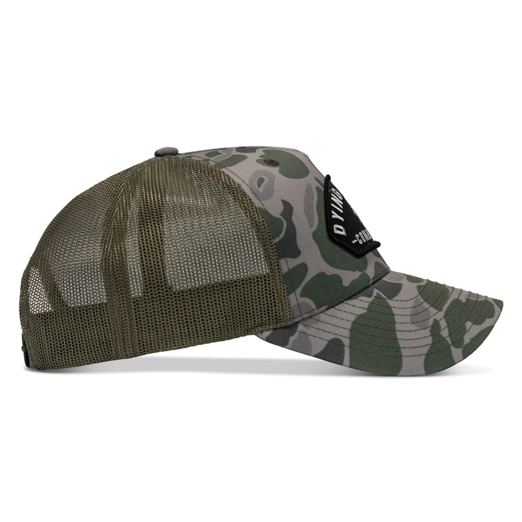 Dying Is Easy Arched Patch Snapback Hat