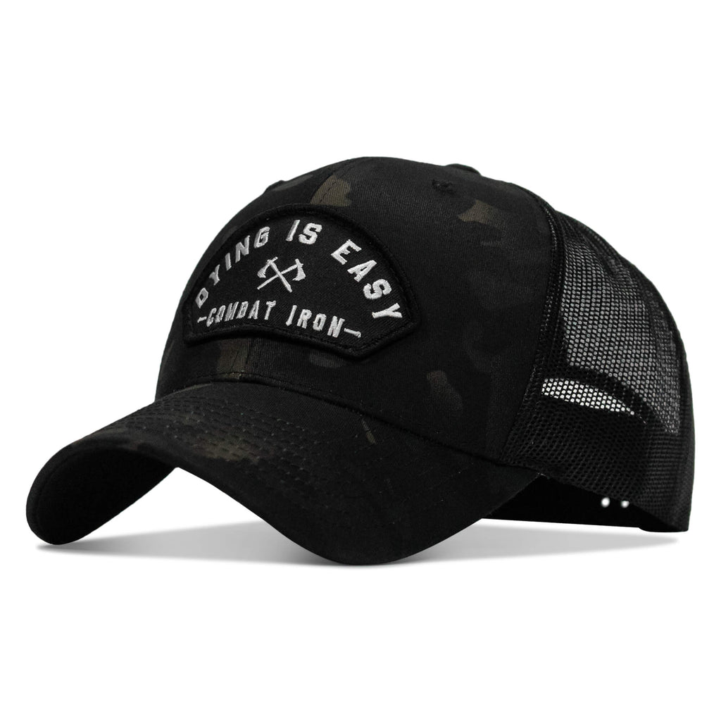 Dying Is Easy Arched Patch Snapback Hat