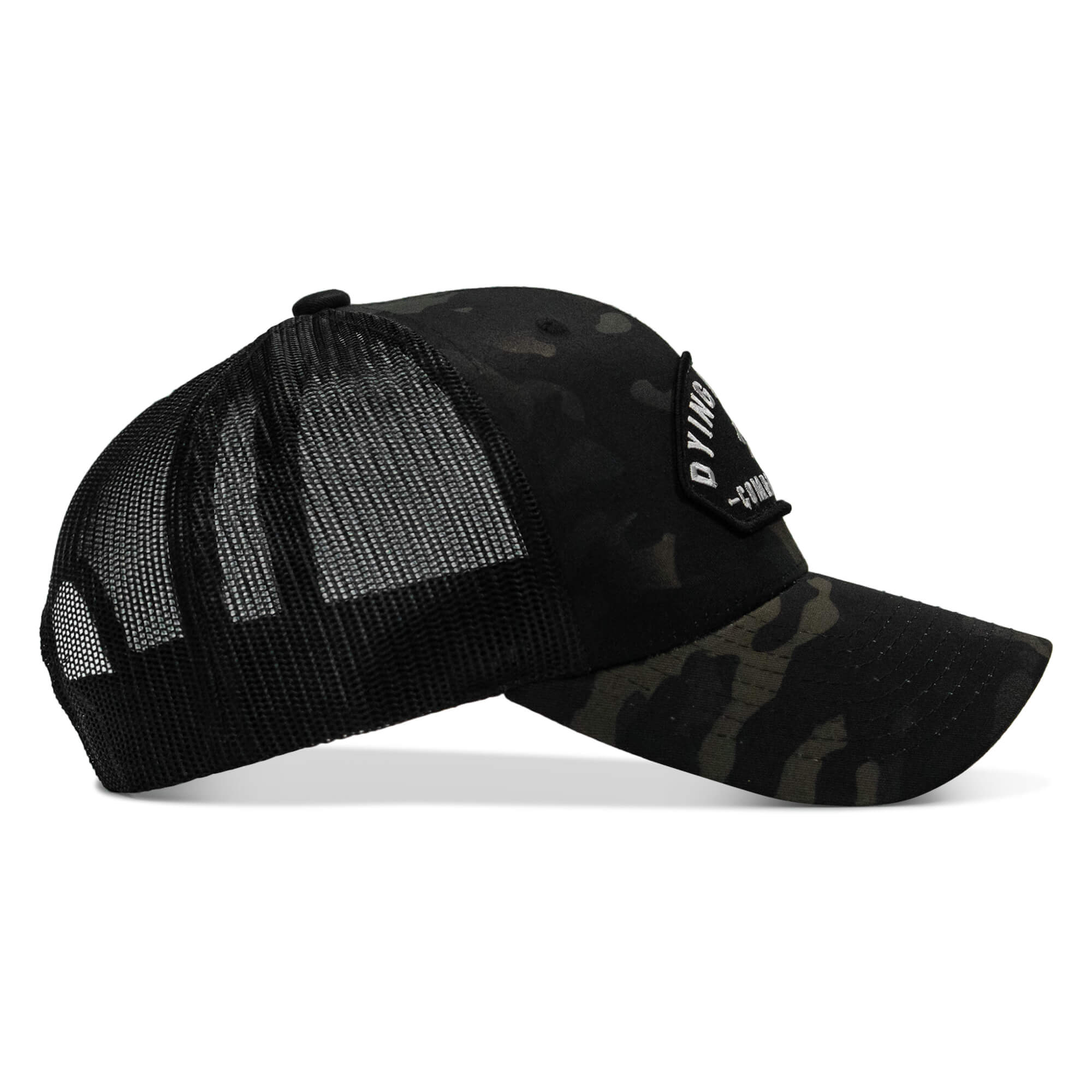 Dying Is Easy Arched Patch Snapback Hat