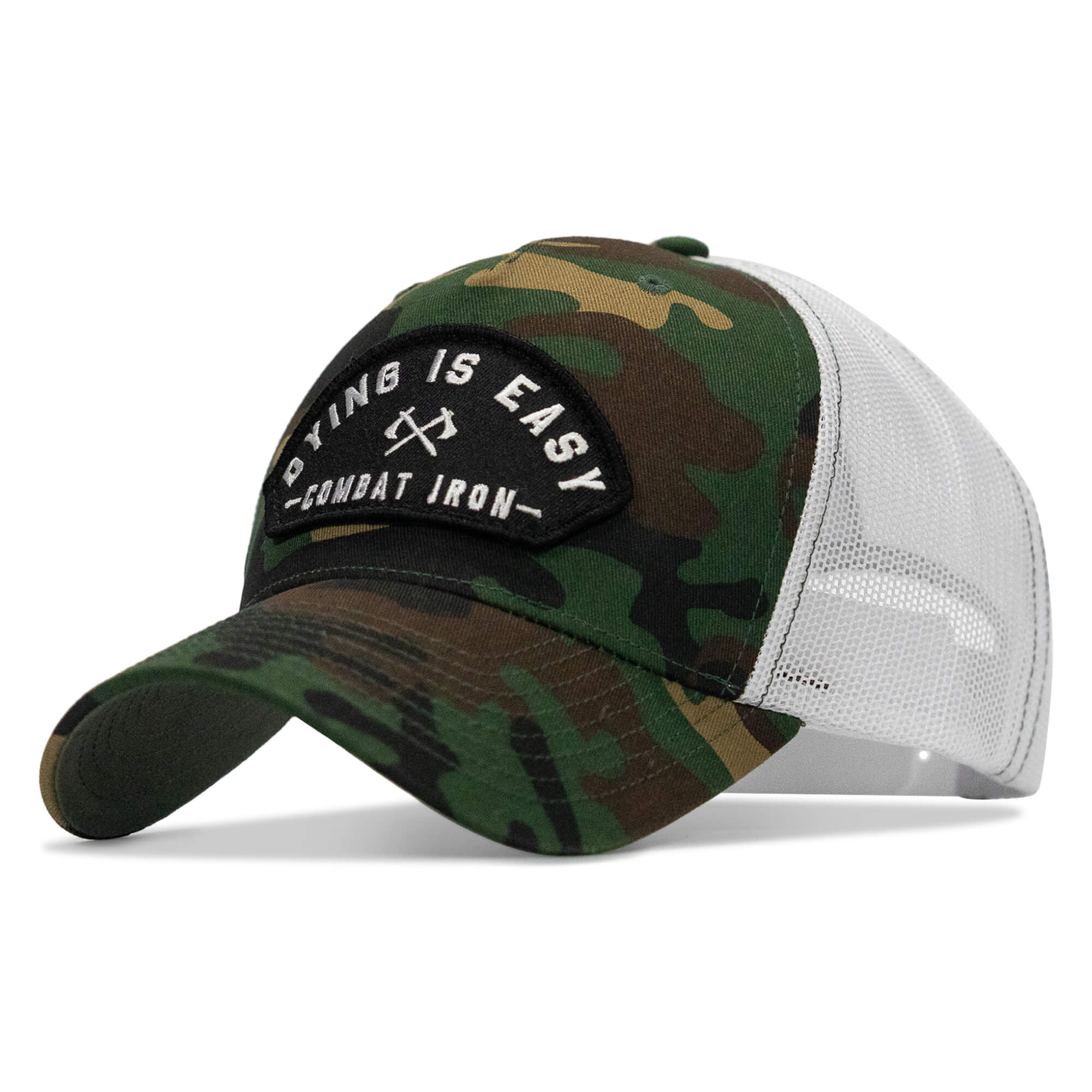 Dying Is Easy Arched Patch Snapback Hat