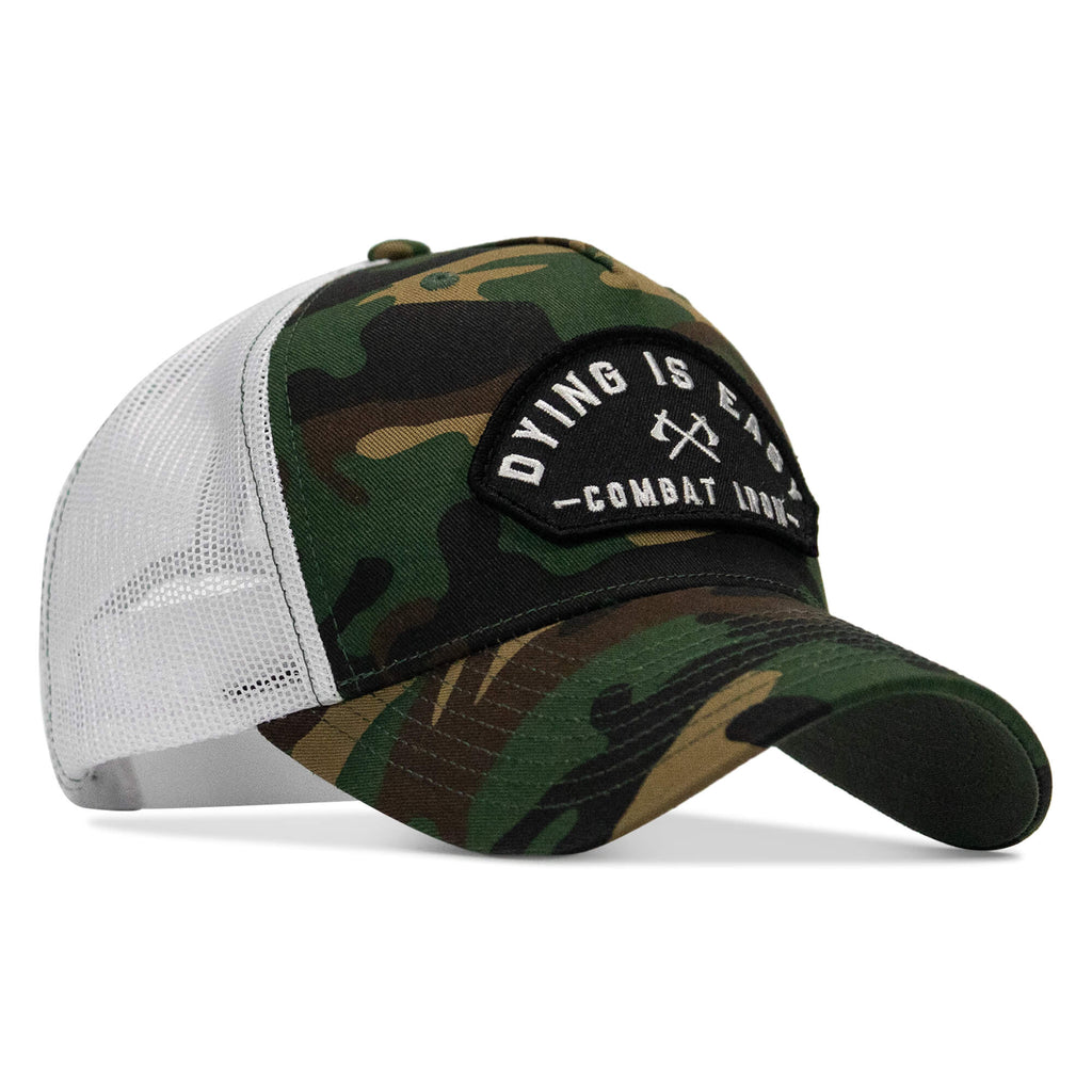 Dying Is Easy Arched Patch Snapback Hat