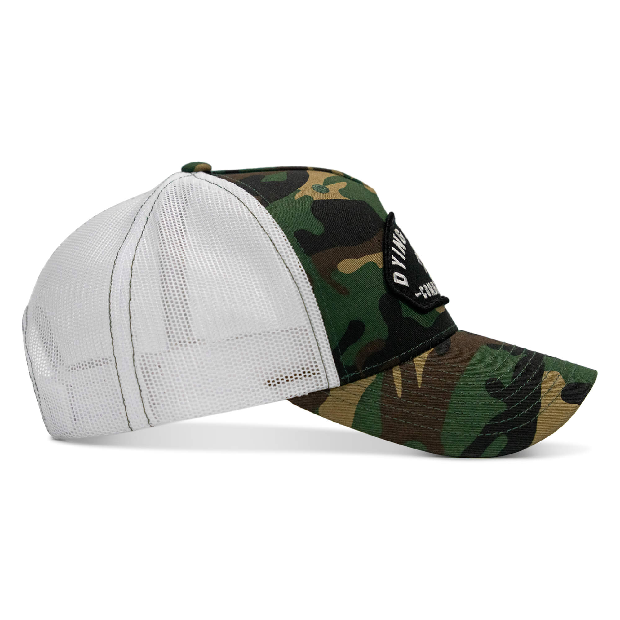 Dying Is Easy Arched Patch Snapback Hat