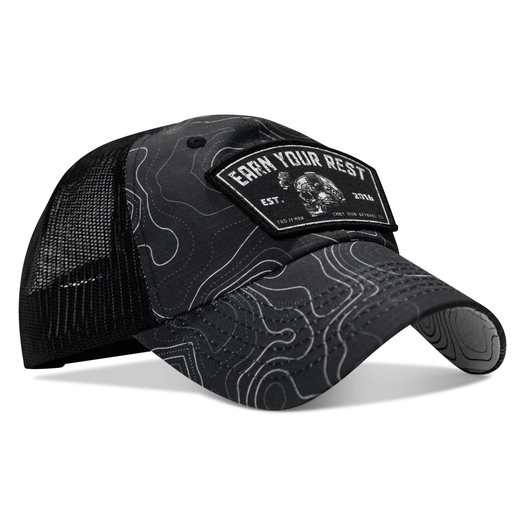 Earn Your Rest Patch Tactical Ripstop Mesh Snapback Hat