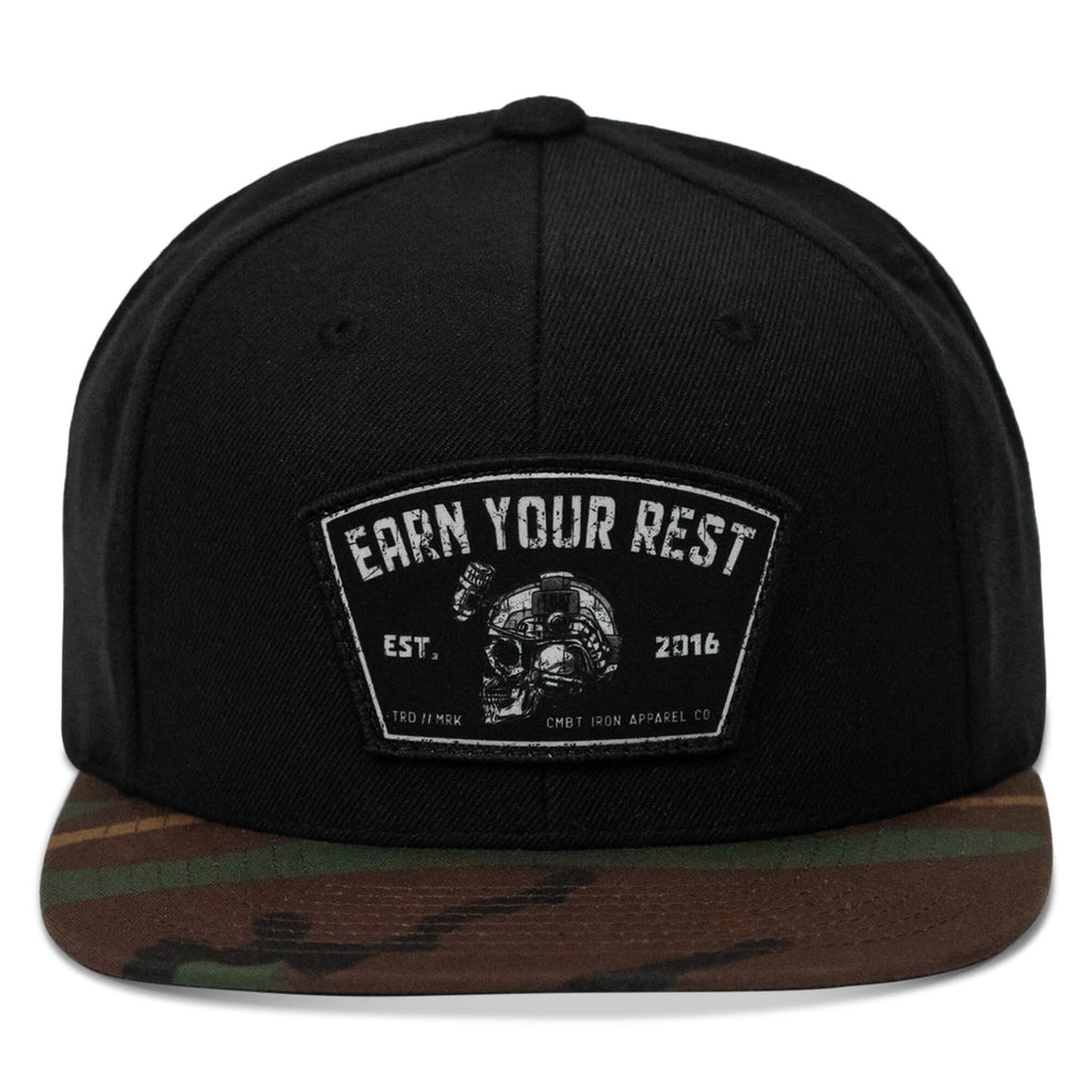 Earn Your Rest Flatbill SnapBack Hat