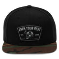 Earn Your Rest Flatbill SnapBack Hat