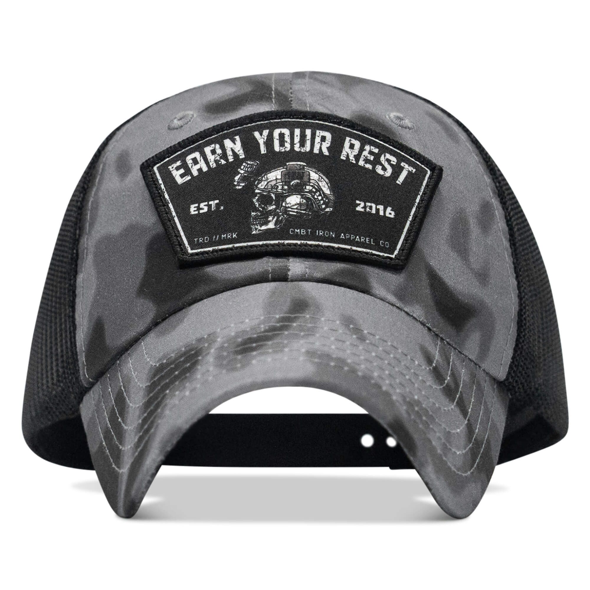 Earn Your Rest Patch Tactical Ripstop Mesh Snapback Hat