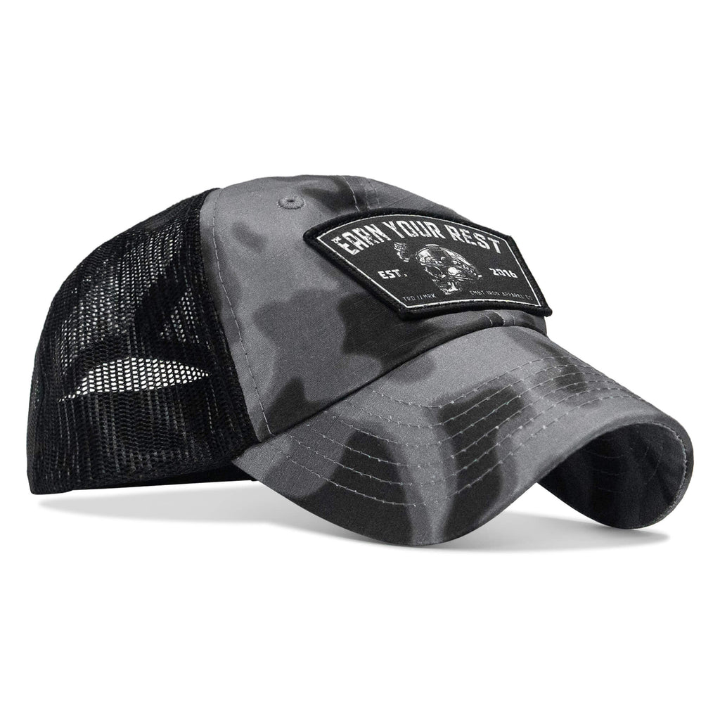 Earn Your Rest Patch Tactical Ripstop Mesh Snapback Hat