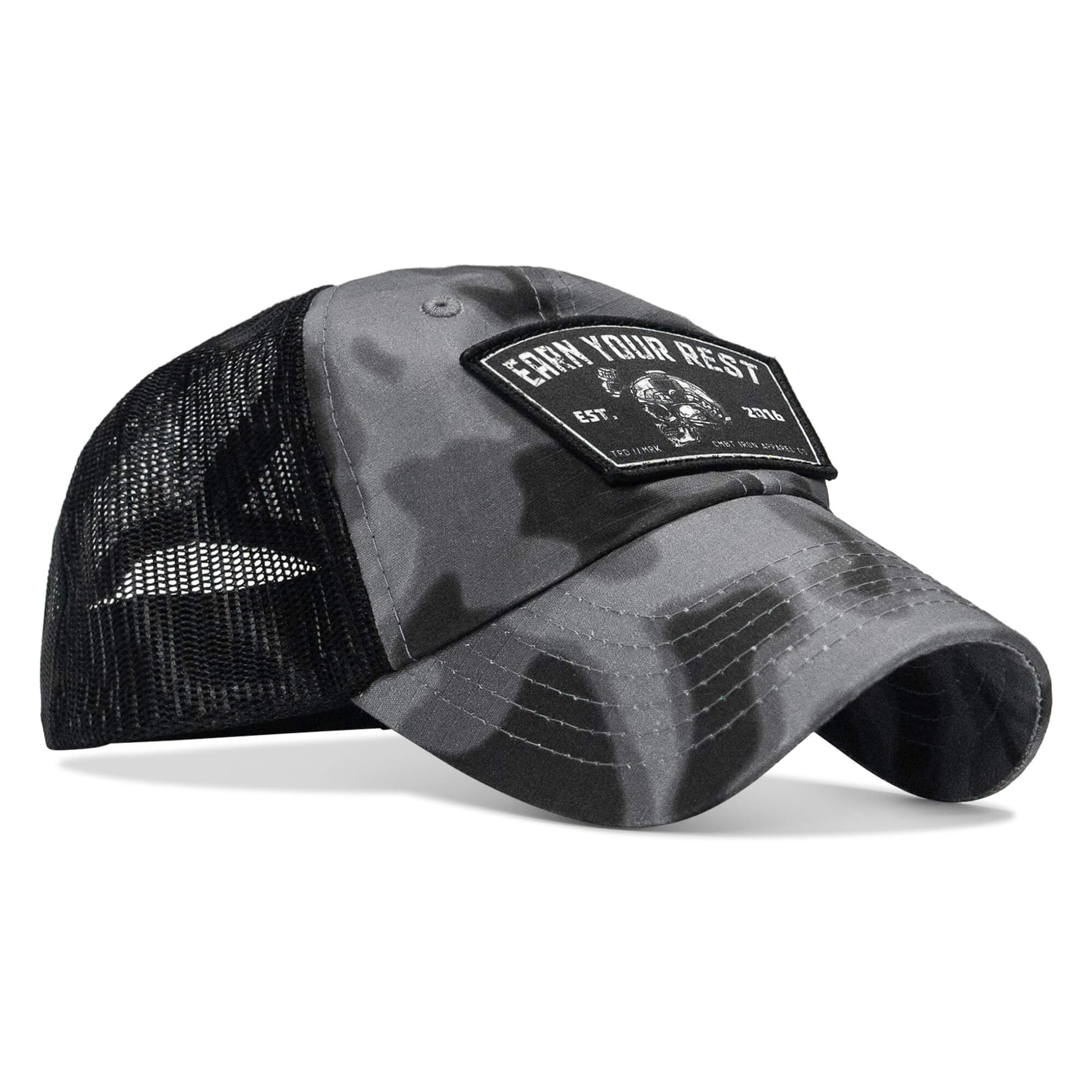 Earn Your Rest Patch Tactical Ripstop Mesh Snapback Hat