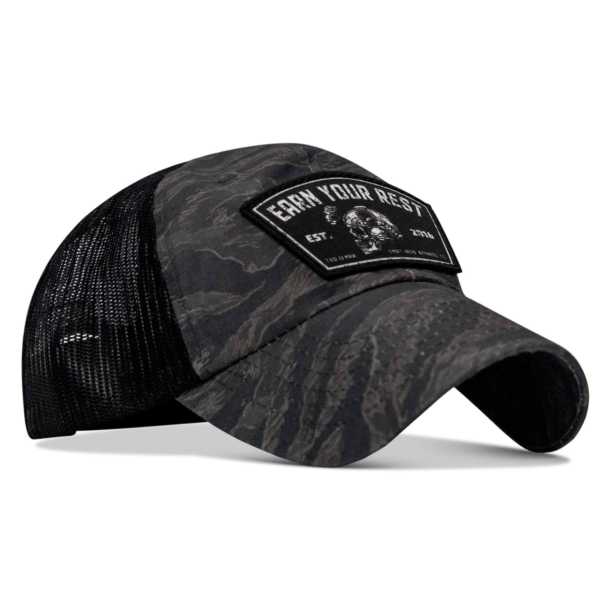 Earn Your Rest Patch Tactical Ripstop Mesh Snapback Hat