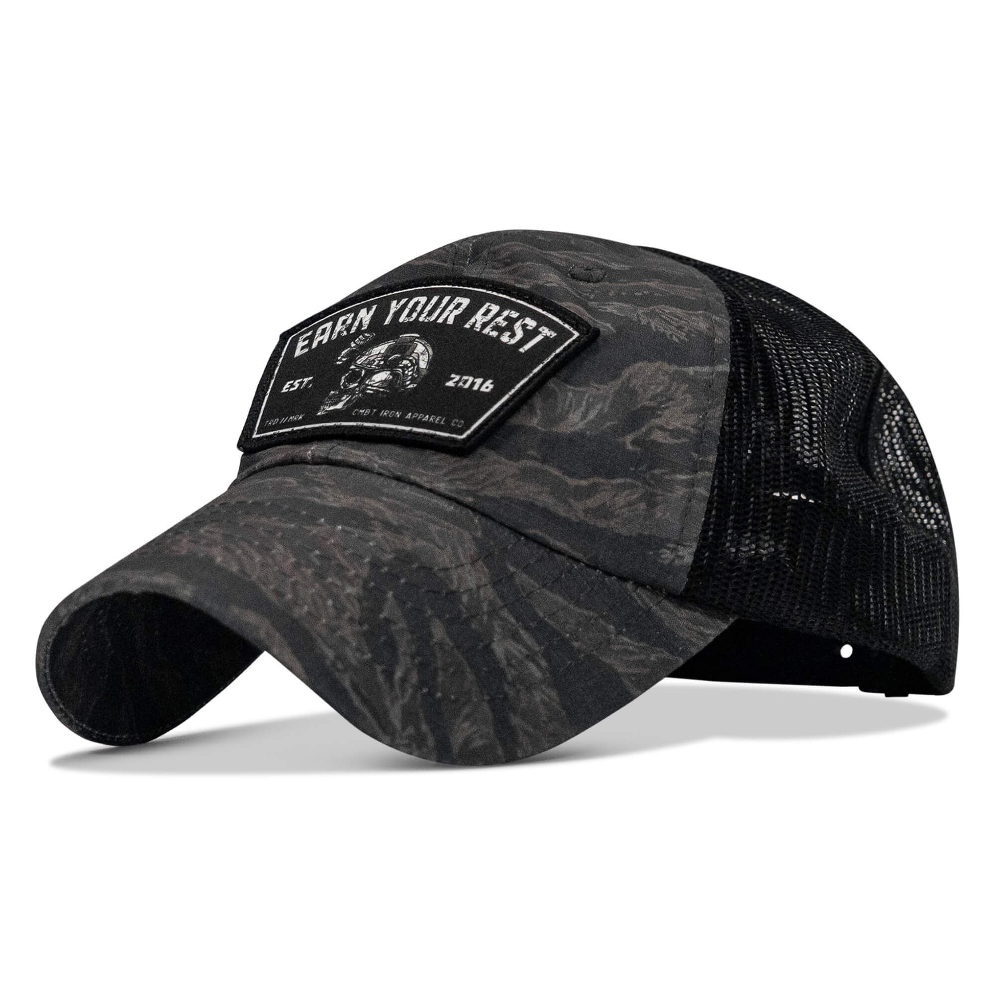 Earn Your Rest Patch Tactical Ripstop Mesh Snapback Hat